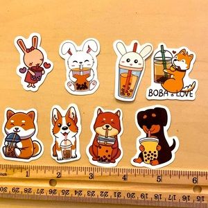 5 for $10: (9) 5 Dogs + 3 Bunnies  who LOVE BOBA! 🐶 🐰 WATERPROOF!